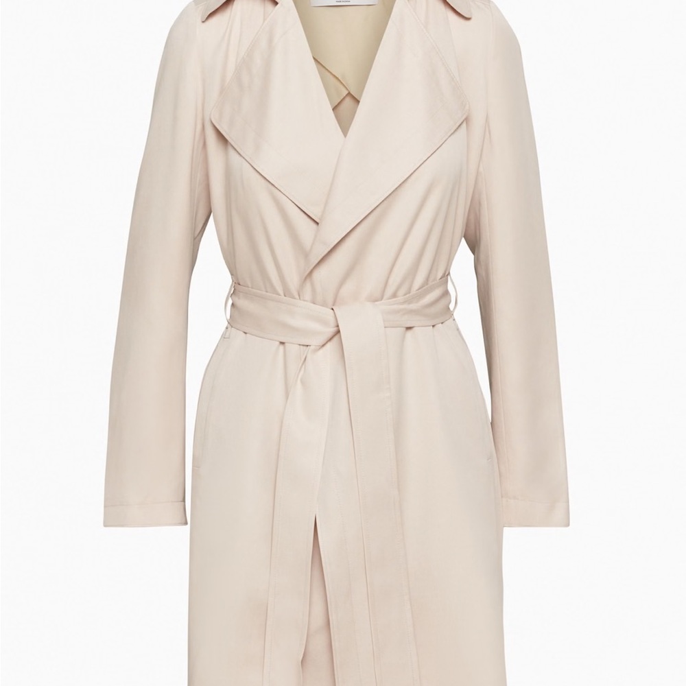 Babaton Light Beige Trench Coat